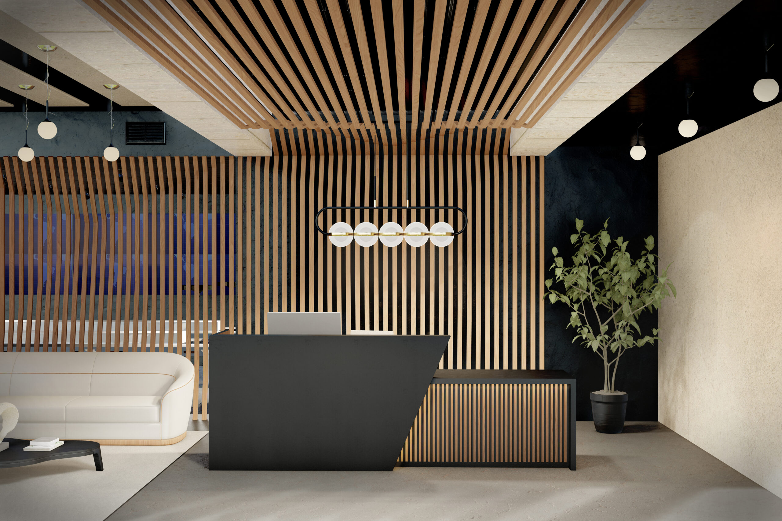 MARAM DESIGN OFFICE Reception Desk -RENDER Scaled