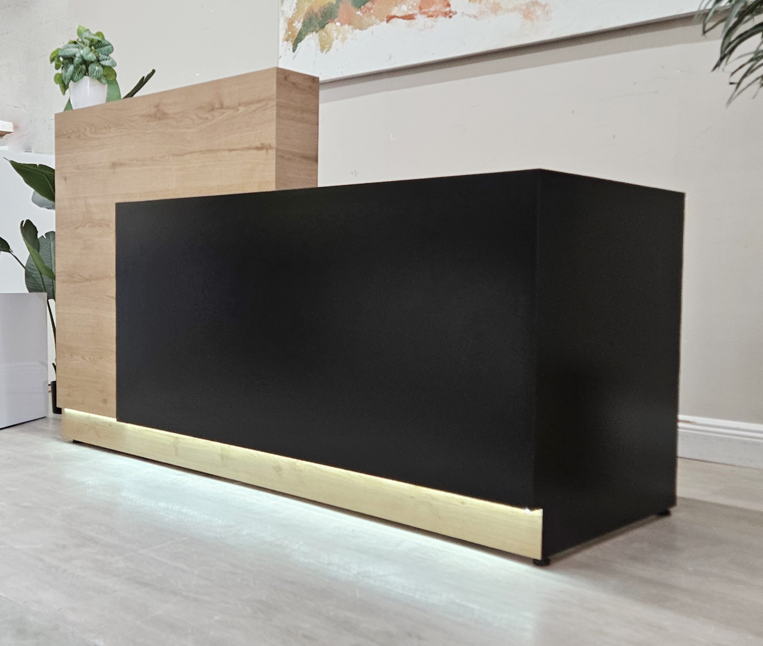 MARAM DESIGN OFFICE Jade Plus 72 inch Planked Urban & Matte Black