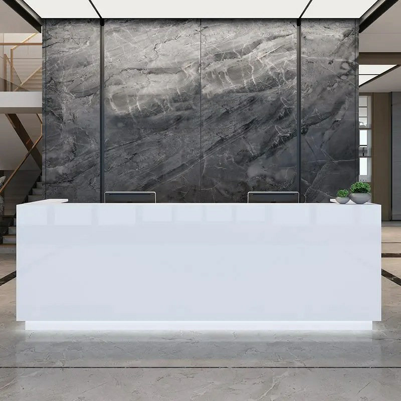 Agate Reception Desk (color marble laminate) - Image 8